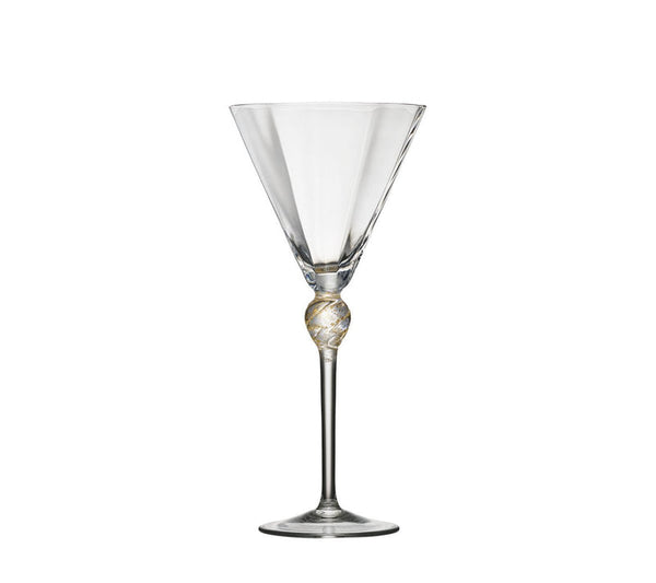 Daphne - Clear & Gold Wine Glass (Set of 4)