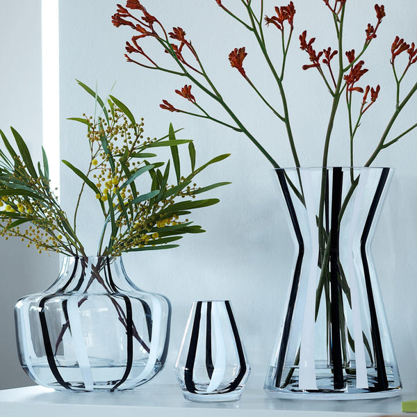 Stripe - Black & White Small Vase