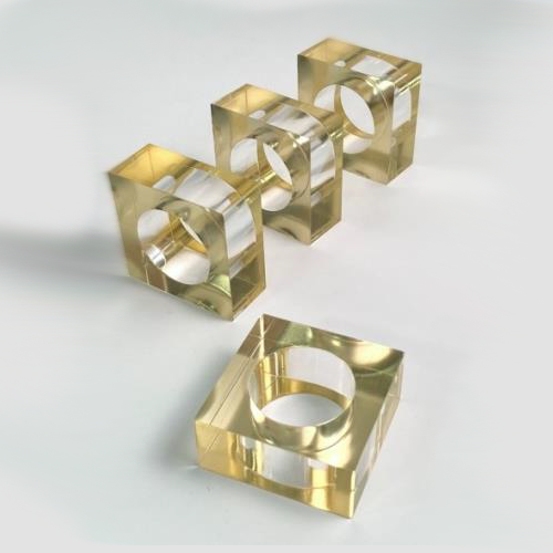 Lucite - Napkin Ring Gold (Set of 4)