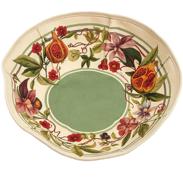 Pomegranate - P03 Bread Basket Green / Beige