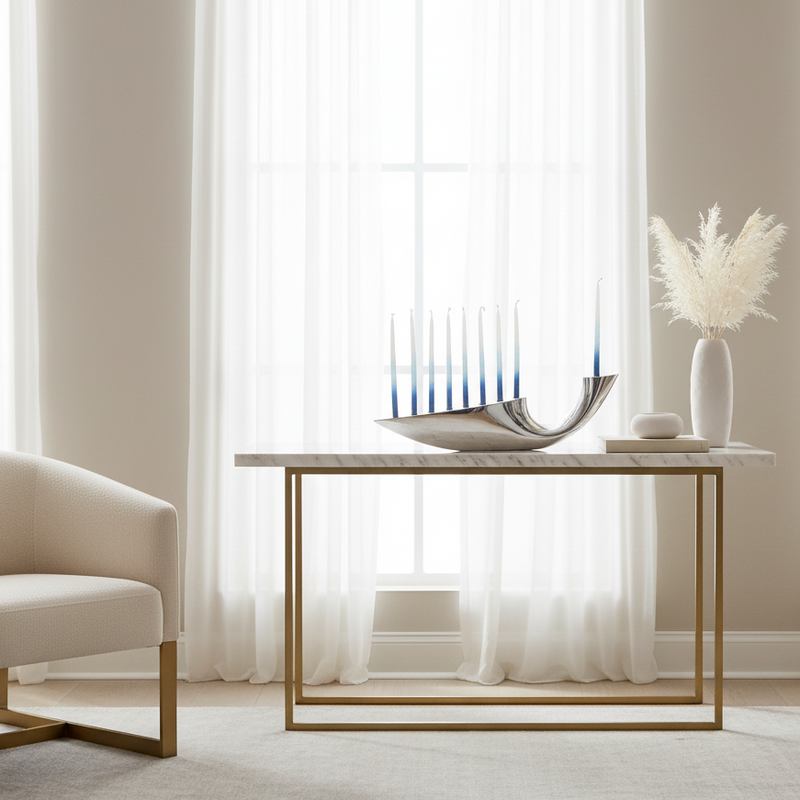 Illume Menorah - Elegant Room Setting