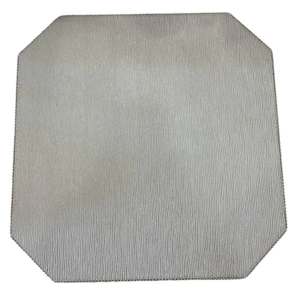 Soho - Cut Corner Square Placemat Reversible Horizon White