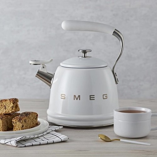 Retro Style - Whistling Kettle White Glossy