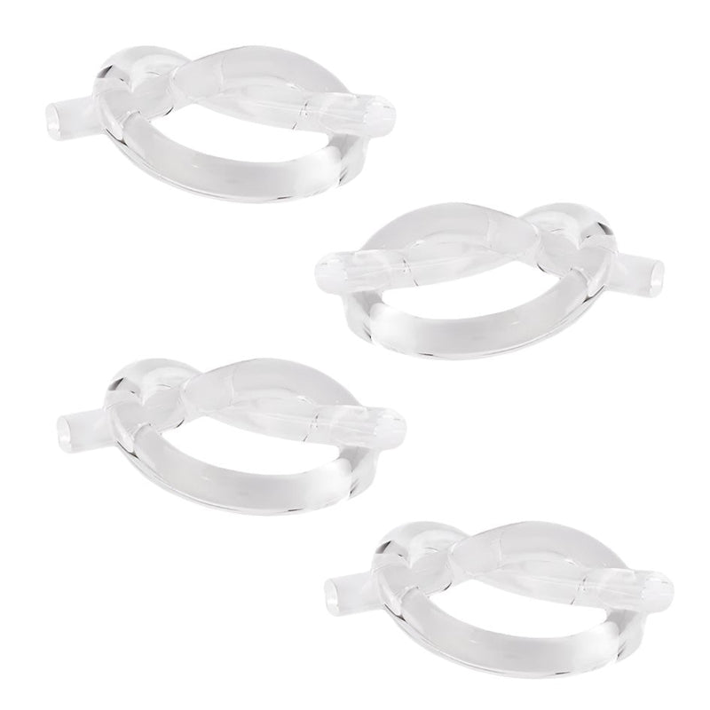 Lucite - Napkin Ring Knot Clear (Set of 4)