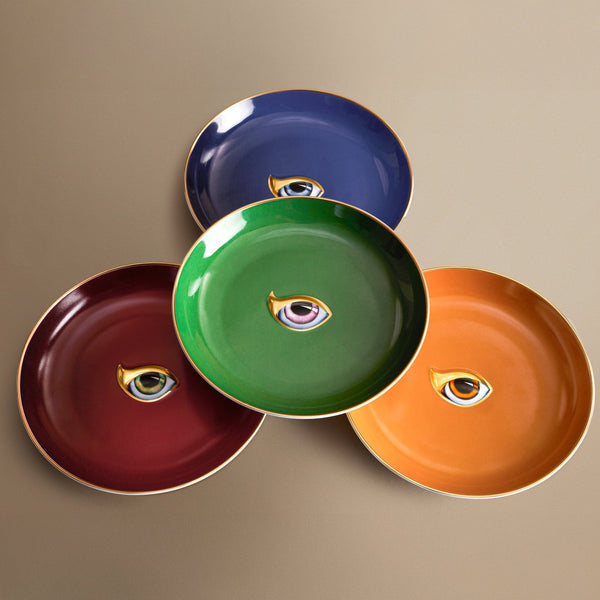 Lito - Eye Canape Plates Assorted Dark (Set of 4)
