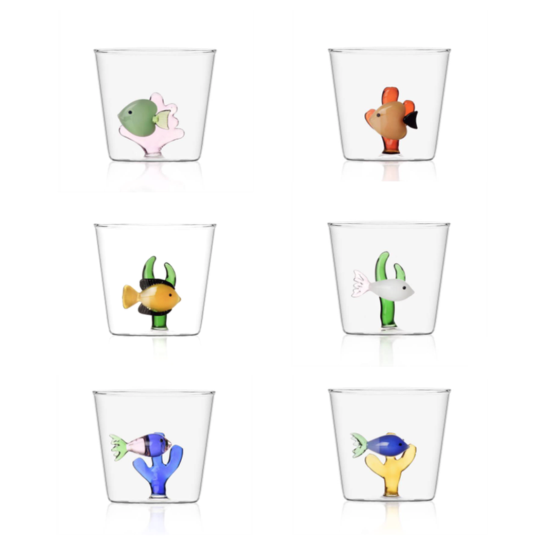 Marine Garden - Tumblers Assorted Fishes (Set of 6)