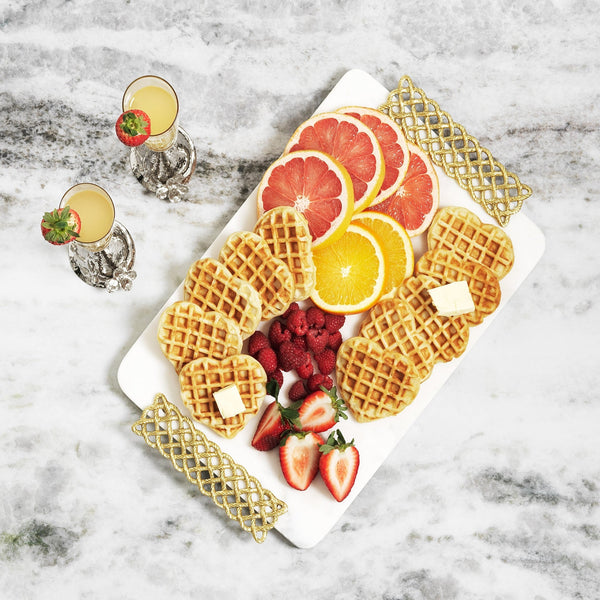 Love Knot - Cheese Board Marble Gold with Spreader