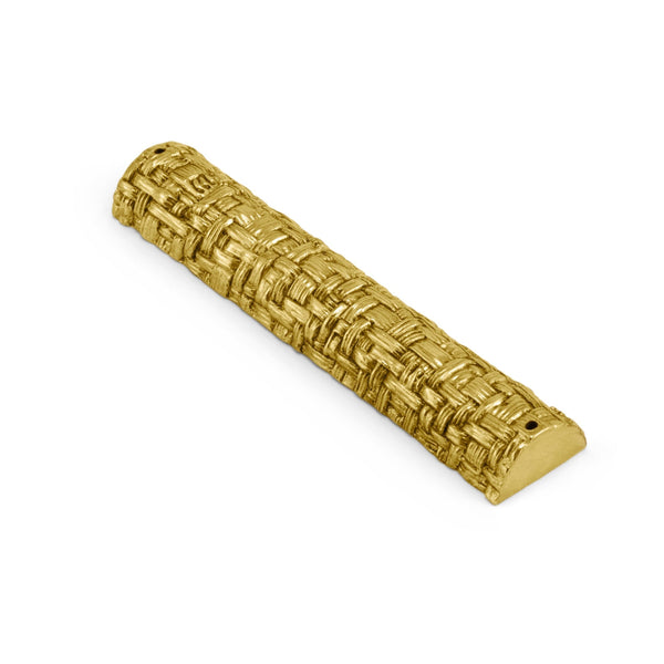 Palm - Antique Goldtone Mezuzah