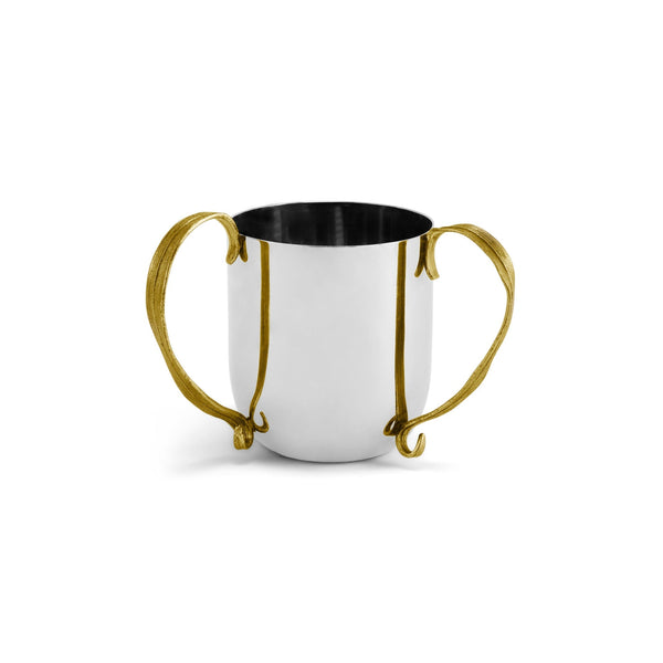 Palm - Antique Goldtone Netilat Yadayim Washing Cup
