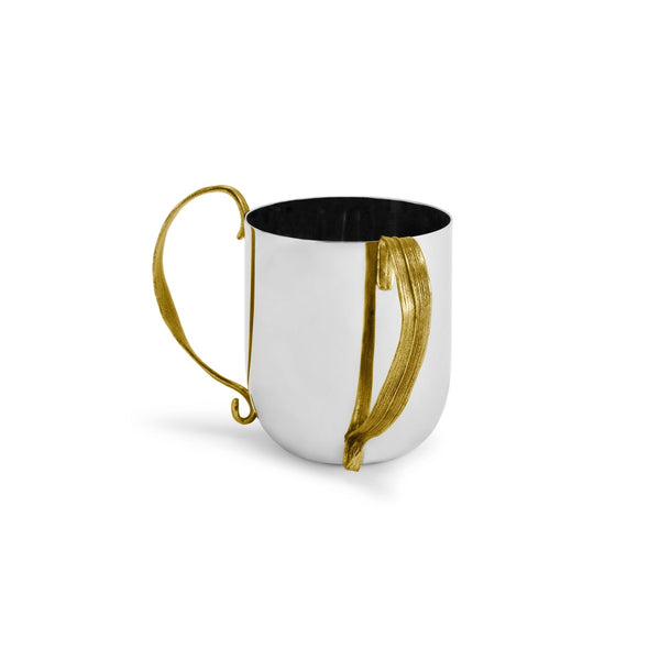 Palm - Antique Goldtone Netilat Yadayim Washing Cup