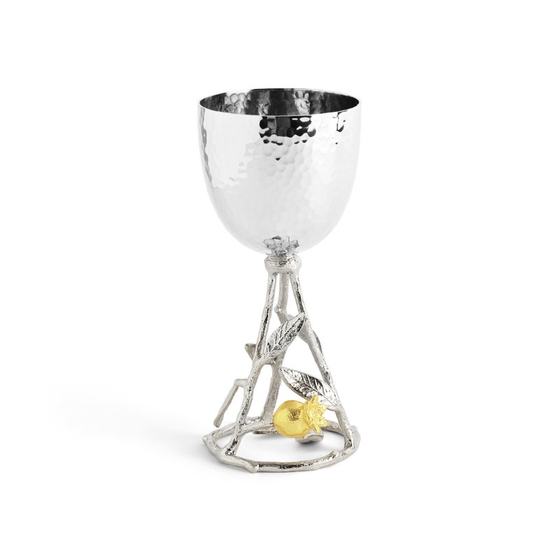 Pomegranate - Silver & Gold Kiddish Cup