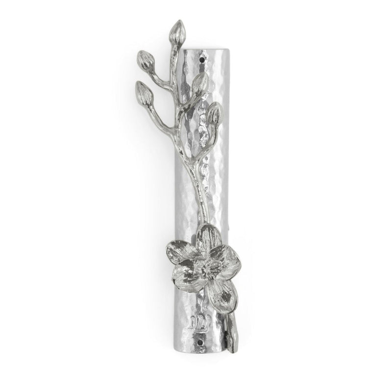 Orchid - White Mezuzah
