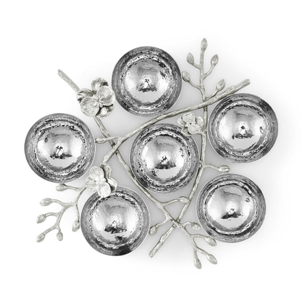 Orchid - White Seder Plate