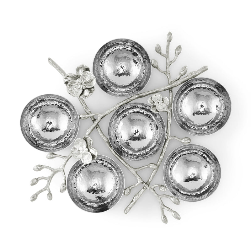 Orchid - White Seder Plate