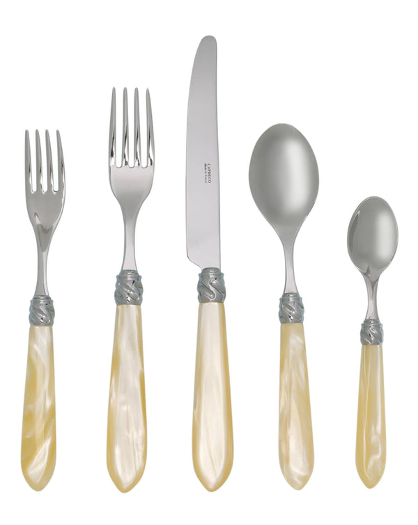 Diana - Flatware Place Setting Pearl (Set of 5)