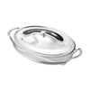 Silver - Oval Medium Baker with Cover 3QT