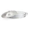 Silver - Oval Medium Baker with Cover 3QT