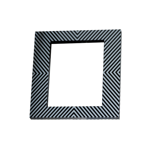 Photo Frame Stripes - Black