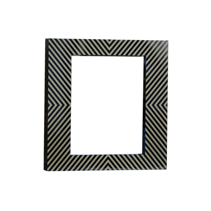 Photo Frame Stripes - Black