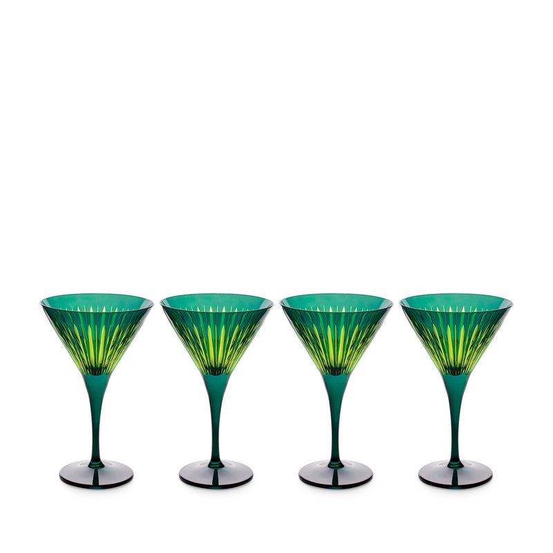 Prism - Martini Glasses Green (Set of 4)