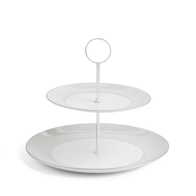 Gio Platinum - Two Tier Cake Stand