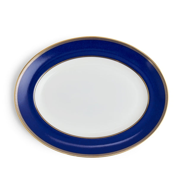 Renaissance Gold - Blue Oval Platter