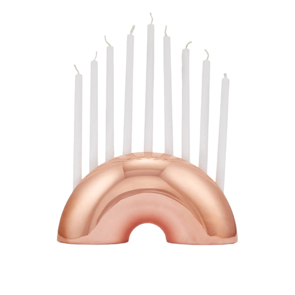 Nosh Menorah - Rose Gold