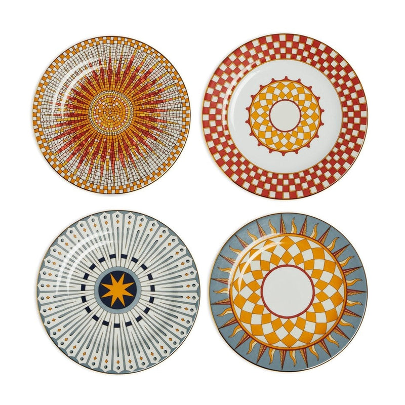 Solar - Porcelain Mix Dessert Plate (Set of 4)