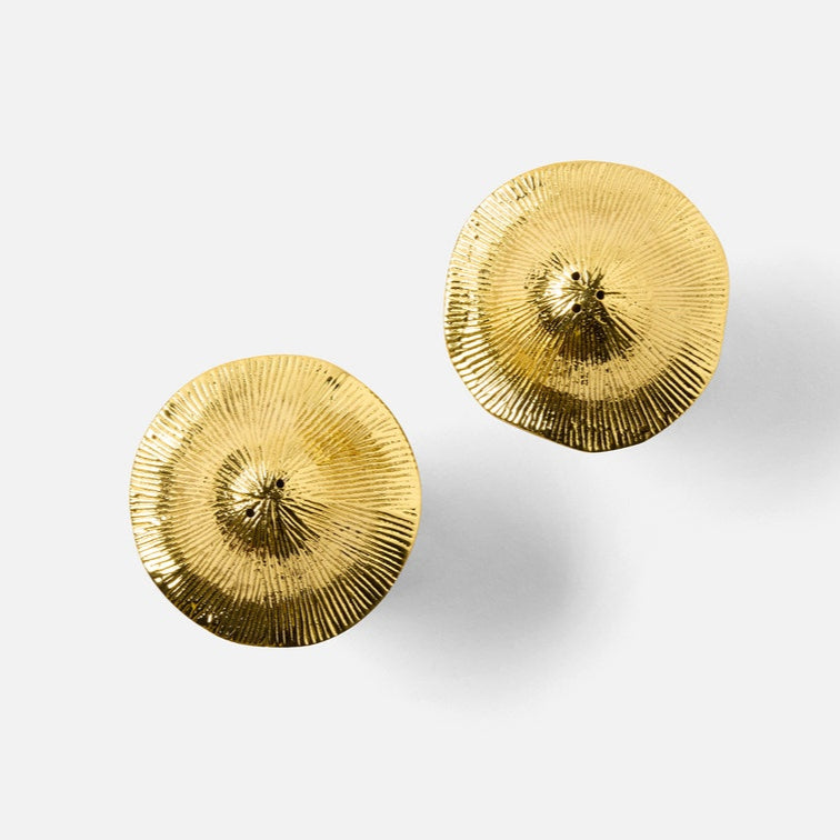 Heidi - Polished Gold Salt And Pepper Shakers