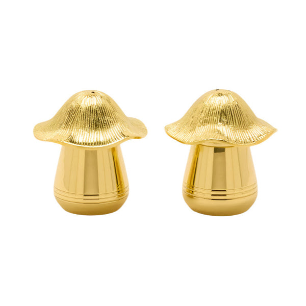 Heidi - Polished Gold Salt And Pepper Shakers