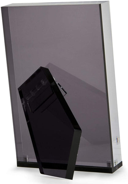 Lucite - Acrylic Frame Black 4" Back