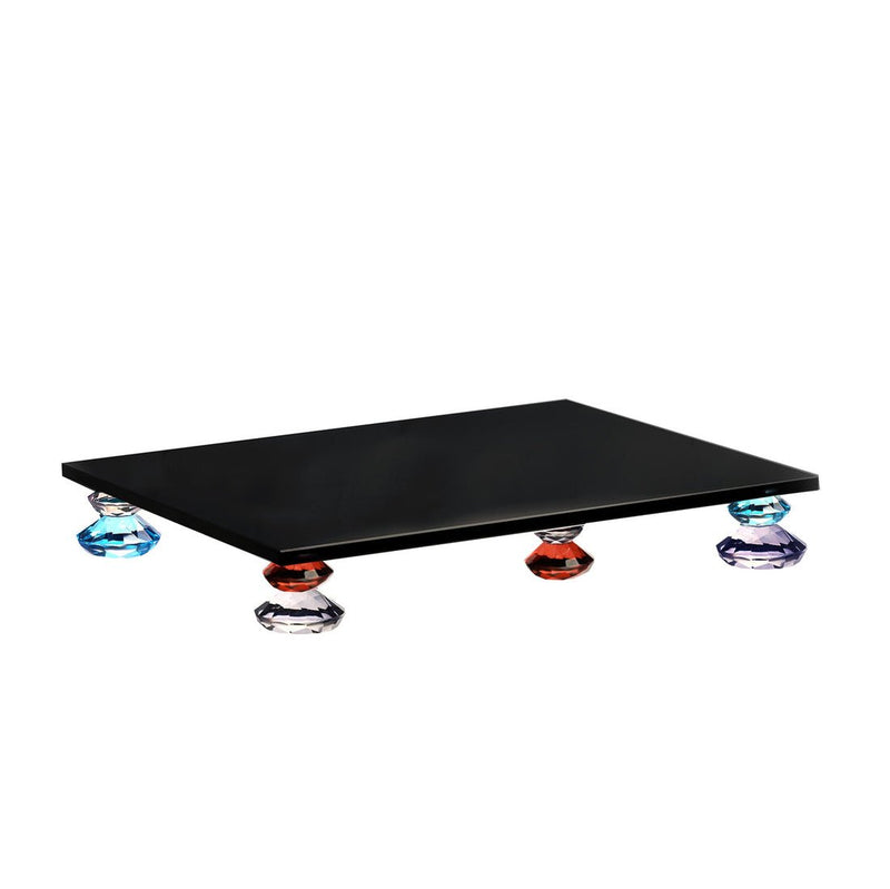 Diamond - Stack Black Jewel Stone Crystal Tray