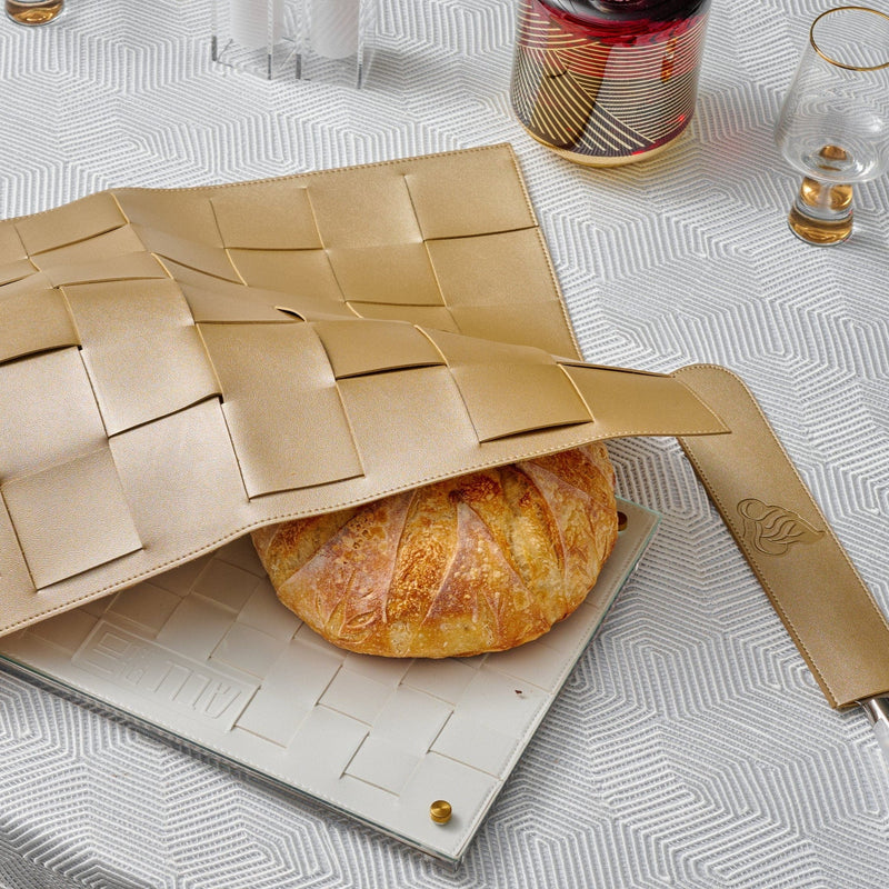 Challah Board - Leather / Woven