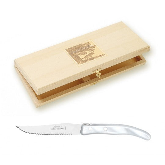 Berlingot - Box Steak Knives - Resina Handle White (Set of 6)