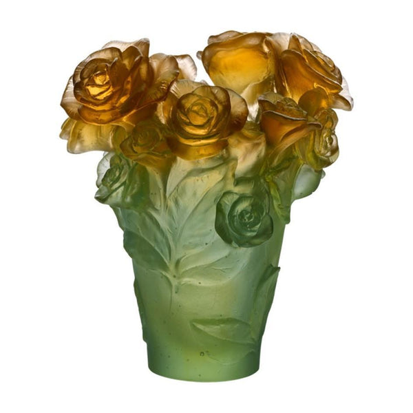 Rose Passion - Green & Orange Vase