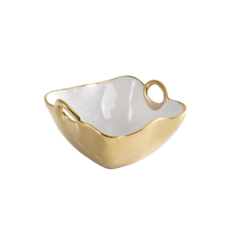 Golden Handles - Gold - Square Snack Bowl