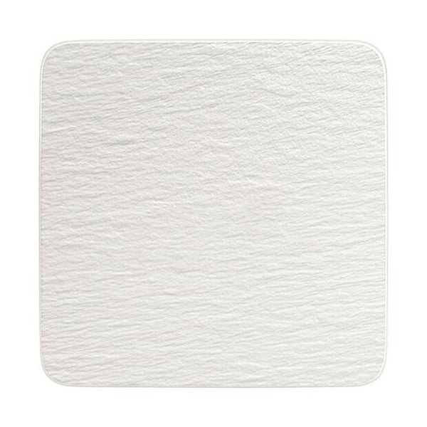 Manufacture Rock Blanc - Square serving plate/gourmet plate
