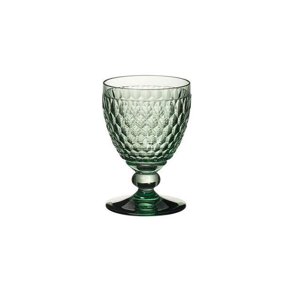 Boston Colored - Red Wine Goblet Green