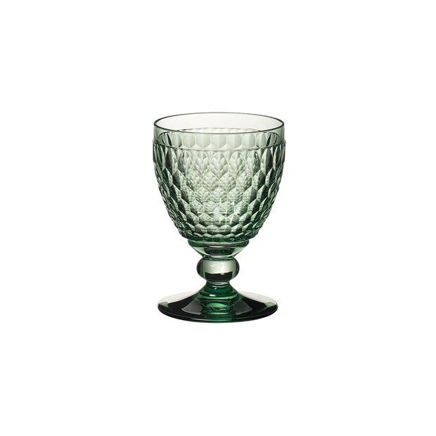 Boston Colored - Red Wine Goblet Green