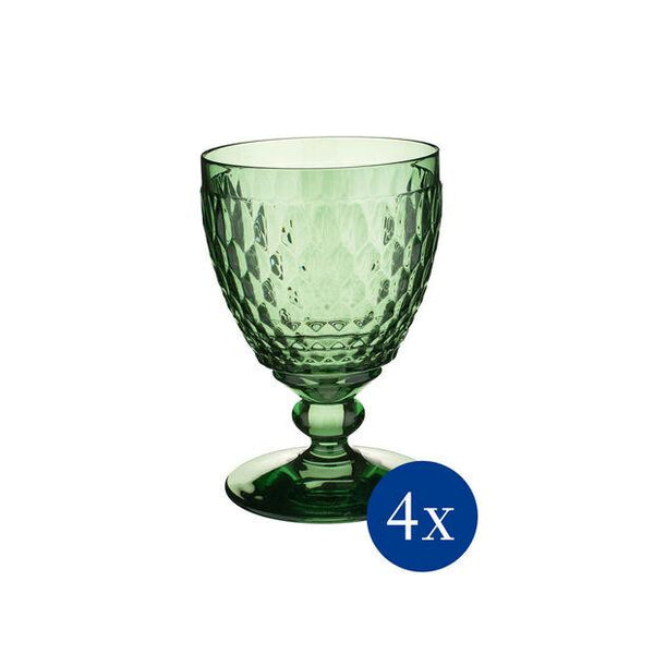 Boston Colored - Goblet Green (Set of 4)