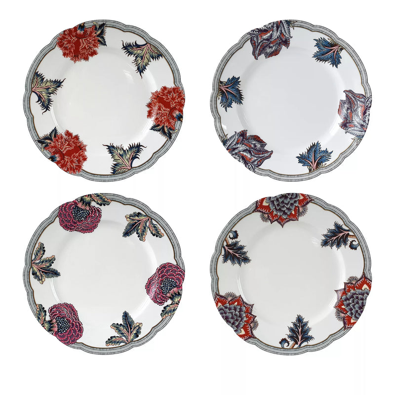 Braquenie - Assorted Dinner Plates (Set of 4)