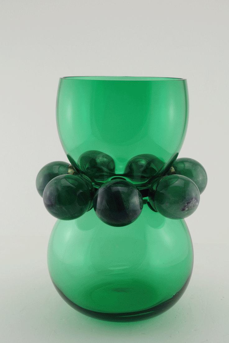 Vase Tiffany Smoke - Labradonite