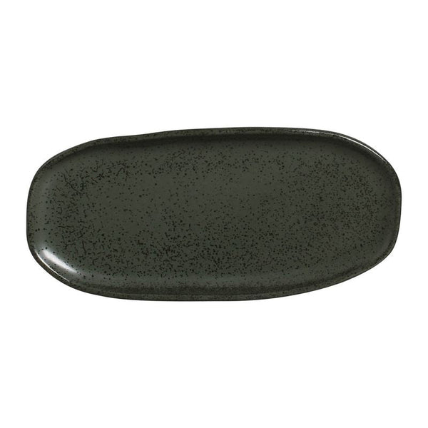Greenery - Shallow Organic Oval Platter Small (Set of 4)