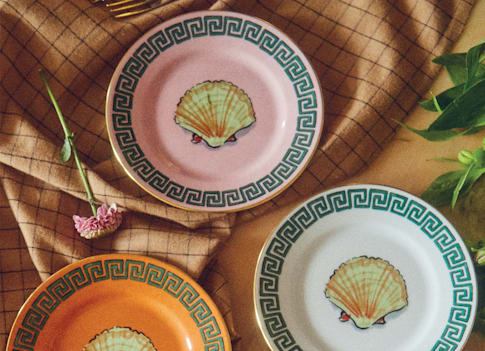 Neptune's Voyage - Mix Bread Plates (Set of 4)