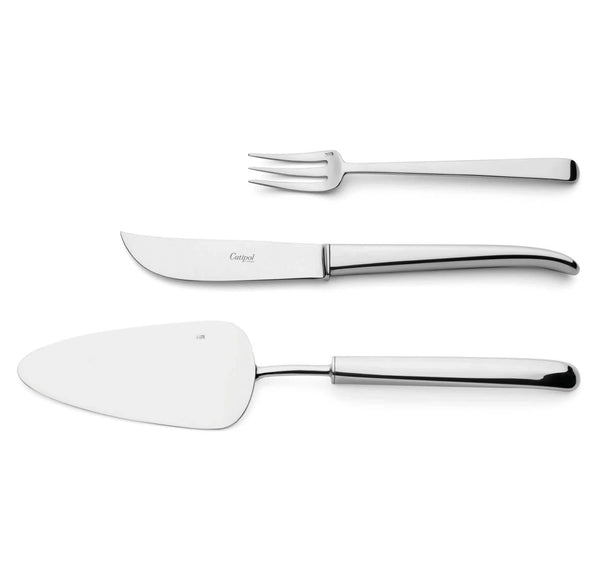 Carre - Polished Steel - Pastry Fork