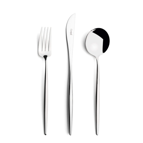 Moon - Polished Steel - Dinner Fork