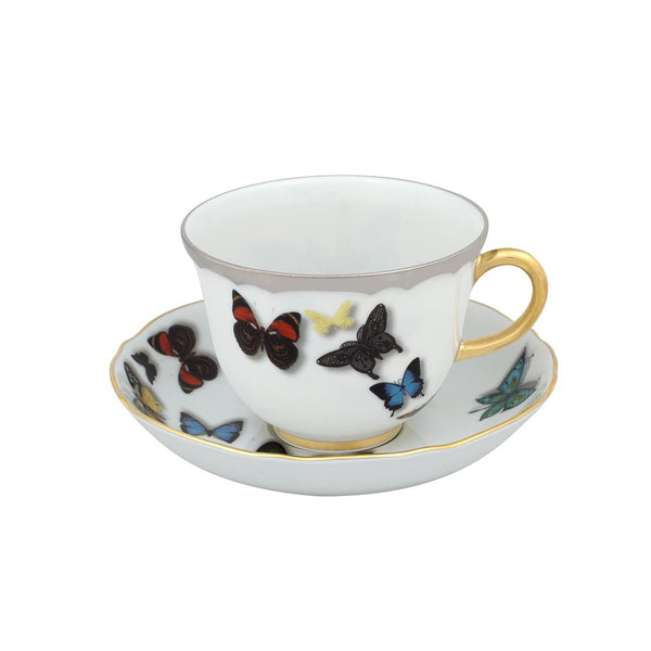 Butterfly parade - tea cup and saucer
