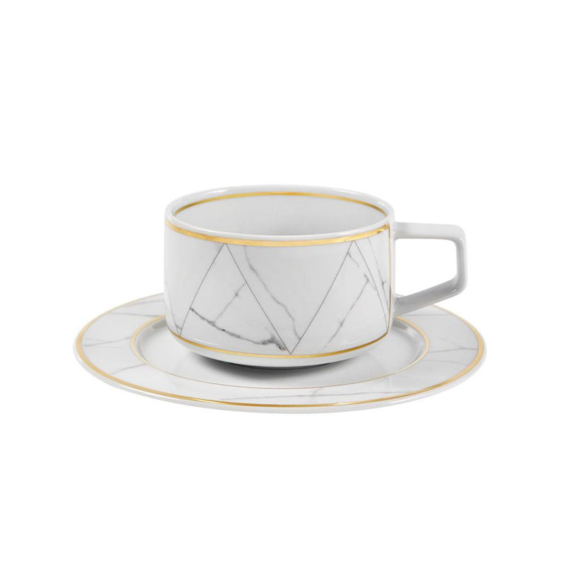 Carrara - tea cup and saucer