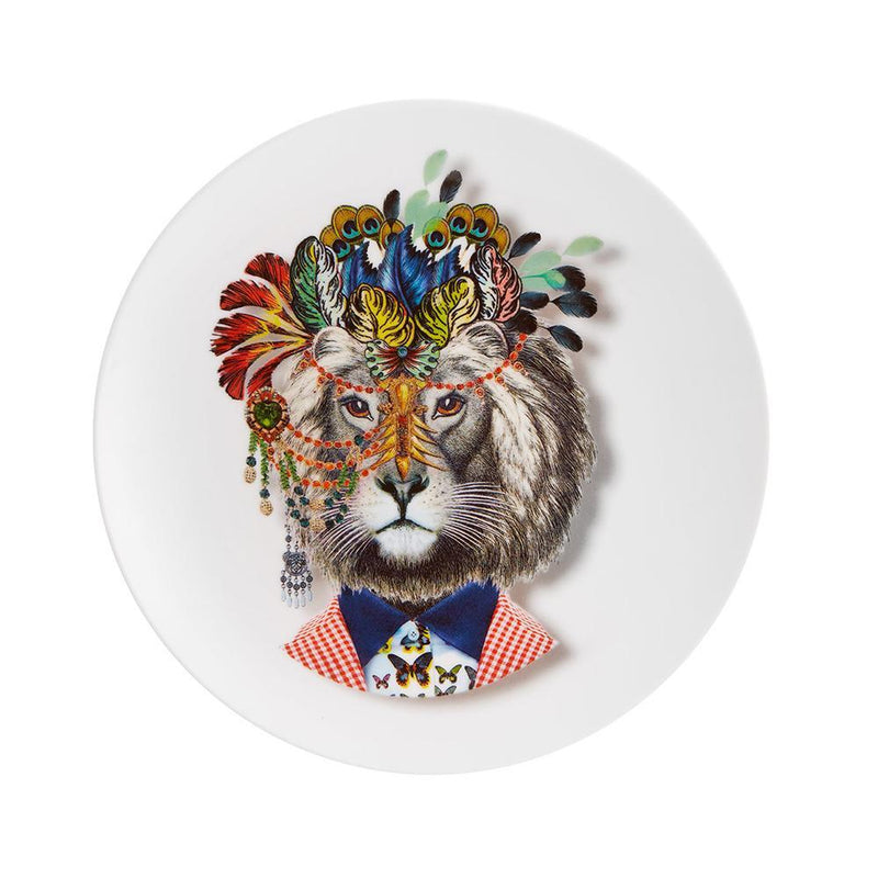Love who you are - jungle king dessert plate