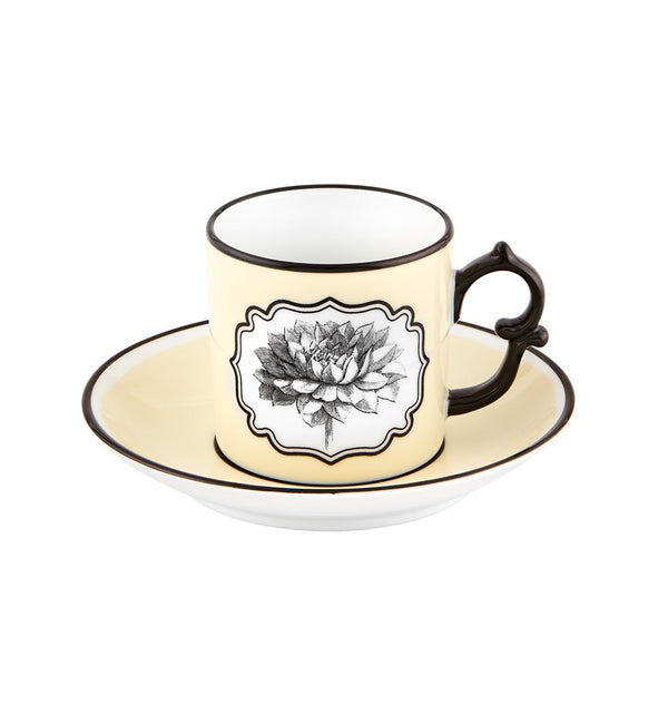 Herbariae - Coffee Cup And Saucer Yellow